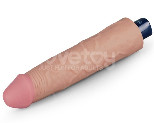 Lovetoy - 9.5" Real Softee Vibro Dildo - Flesh photo