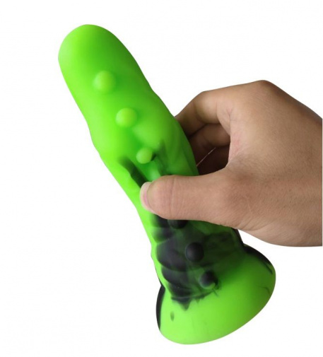 FAAK - Aligator Dildo - Green/Black photo