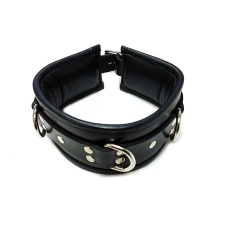 Rouge - Leather Padded Collar - Black 照片