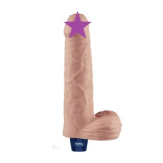 Lovetoy - 9" Real Softee Vibro Dildo - Flesh photo