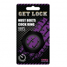 Chisa - Nust Bolts Cock Ring - Black photo