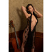 KR - Cheongsam Lace Dress KRW-178 - Black photo-5