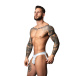 Male Power - Jock Strap - S/M - White Marble 照片-4