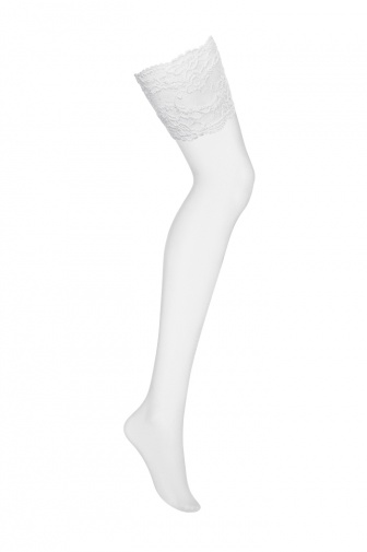 Obsessive -  810-STO Stockings - White - L/XL photo