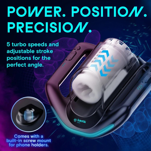 KAOTIK - The Jetpack 旗舰级个性化高速抽插智能飞机杯 - 黑色 照片