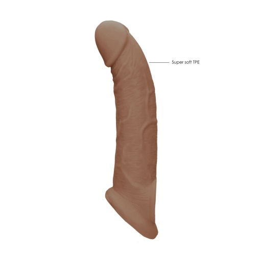 RealRock - Penis Sleeve 9" - Brown photo