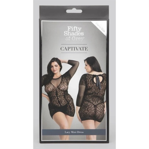 Fifty Shades of Grey - Captivate Mini Dress - Black - Plus Size photo