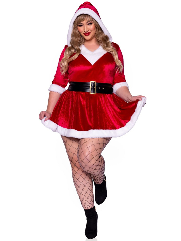 Leg Avenue - Mrs Claus Costume - Red - 1X-2X photo