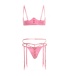 Oh La La Cheri - Intense Open Bra Set - Pink - M photo-6