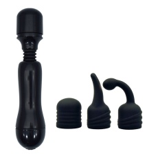 T-Best - Love Mini Massager w Attachments - Black 照片