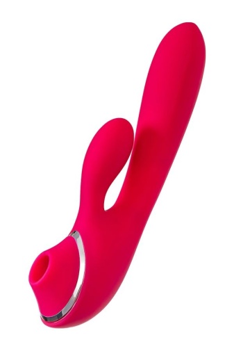 JOS - Doobl Vibrator w Clit Stimulator - Pink photo