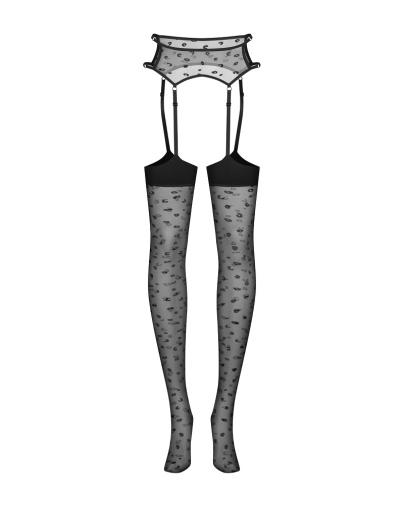 Obsessive - Isinne Garter Stockings - Black - S/M/L 照片