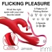 Inmi - Rabbit Flick Vibrator - Red photo-5