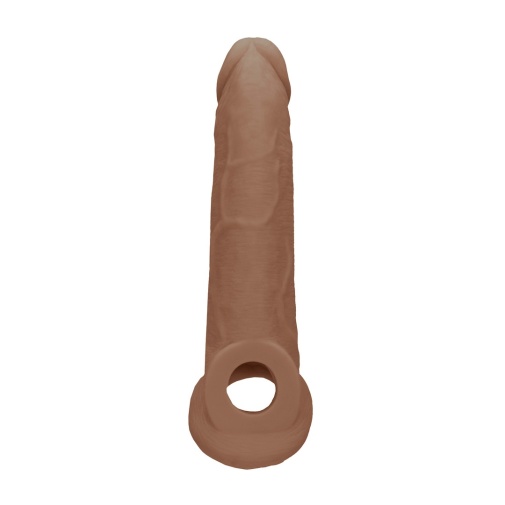 RealRock - Penis Sleeve 9" - Brown photo