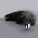 MT - Anal Plug S-size with Black fur tail photo