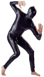 FC - Male Full Body Suit M - Black 照片