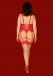 Obsessive - Blossmina 絲襪 - 紅色 - 4XL/5XL 照片-4