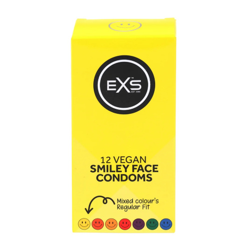 EXS - Vegan Smiley Face Regular Condoms 12's Pack 照片