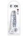 King Cock - 8" Cock w Balls - Clear photo-6