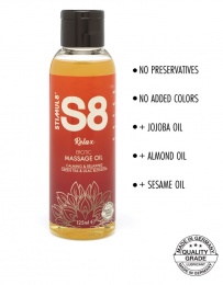 S8 - Green Tea & Lilac Blossom Massage Oil - 125ml photo
