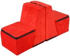 MT - Flannel Irregular Love Furniture - Red photo