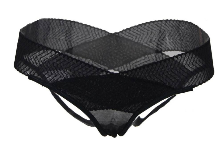 Ohyeah - Hollowed Out Thongs - Black - 3XL photo