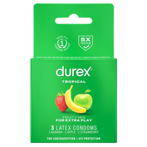 Durex - 熱帶水果味 安全套 3片裝 照片
