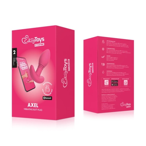 Easytoys - Axel APP EasyConnect Vibro Plug - Pink photo