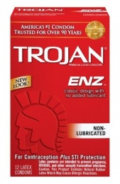 Trojan - ENZ 无润滑剂乳胶安全套 12片装 照片