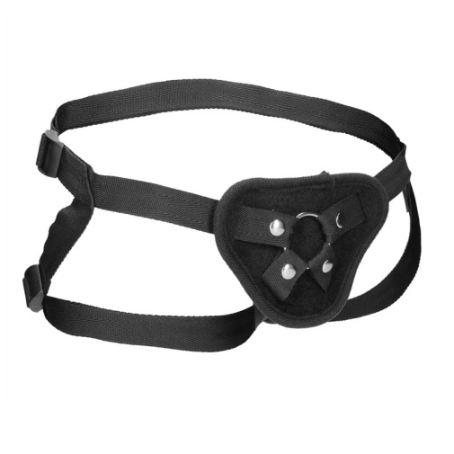 Ouch - Velvet Strap-On Harness - Black photo