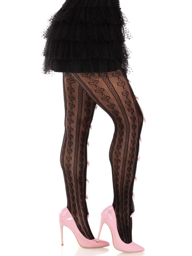 Leg Avenue - Sweetheart Striped Tights - Black photo