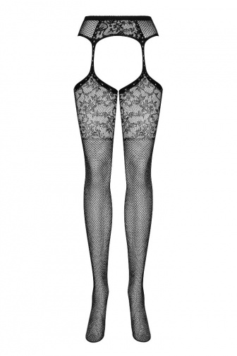 Obsessive - Garter Stockings S211 - Black - S/M/L photo