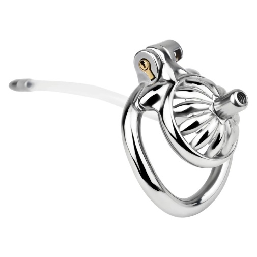 FAAK - Flower Chastity Cage w Metal Catheter 45mm 照片