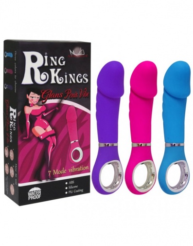 Aphrodisia - Ring King 7 Mode Glans Penis Vibe - Pink photo