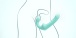 Arosum - VibraTwin 免束带穿戴式仿真阳具震动棒 - 蓝色 照片-4