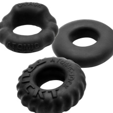 Oxballs - Bonemaker Rings 3's Pack - Night Black 照片