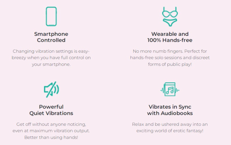 Vibease - iPhone & Android Vibrator Version - Pink photo
