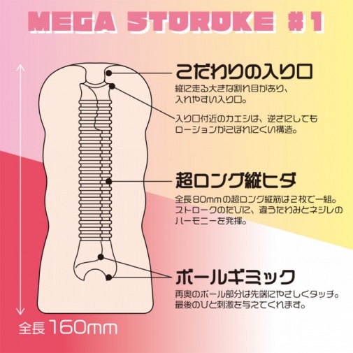 SSI - Mega Stroke 1 代 -  飛騨奈美 長形 自慰器 照片