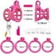 FAAK - Resin Chastity Cage 217 - Pink photo-7