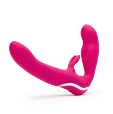 Happy Rabbit - Vibrating Strapless Strap-On - Pink photo