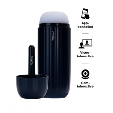 SVAKOM - Sam Neo 2 Pro Interactive Heating Masturbator - Dark Blue photo