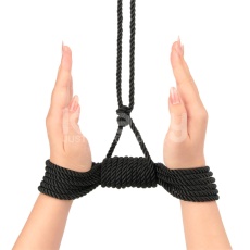 Lovetoy - Rebellion Reign Silky Bondage Rope 10m - Black photo