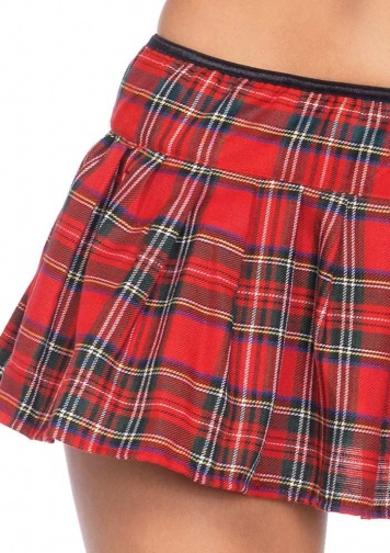 Leg Avenue - Miss Prep School Costume 4 pcs - Red - S/M photo