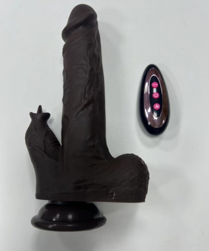 Secwell - Vibro Dildo w Clit Stimulator - Black photo