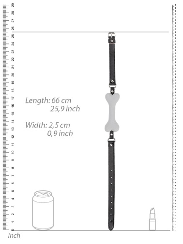 Ouch - 矽膠骨頭口枷 - 白色 照片