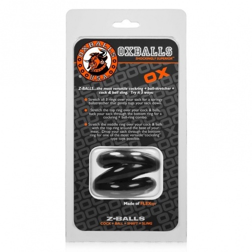 Oxballs - Z-Balls 箍睪環 - 黑色 照片