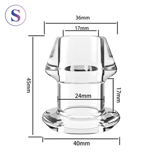 SMVIP - Hollow Tunnel Plug S - Clear 照片