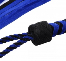 Strict Leather - Suede Flogger - Blue photo