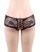 Ohyeah - Open Floral Lace Panty - Black - 3XL photo-6