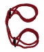 Doc Johnson - Hemp Wrist or Ankle Cuffs - Red photo